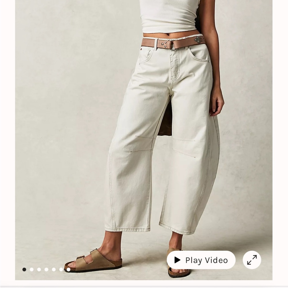 we the free good luck mid-rise barrel jeans